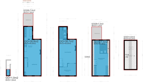 Floor plan - Kerkstraat 260-1, 1017 HA Amsterdam 